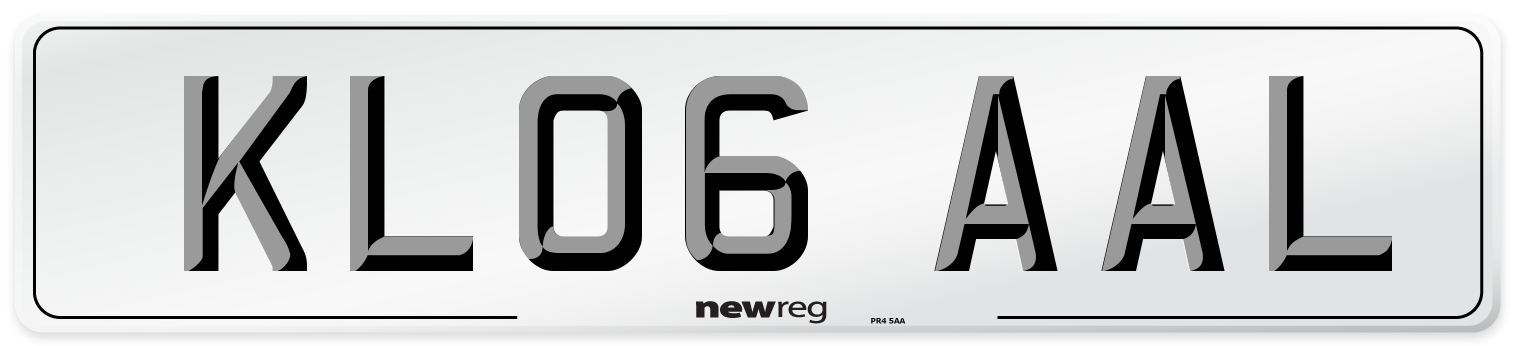 KL06 AAL Number Plate from New Reg